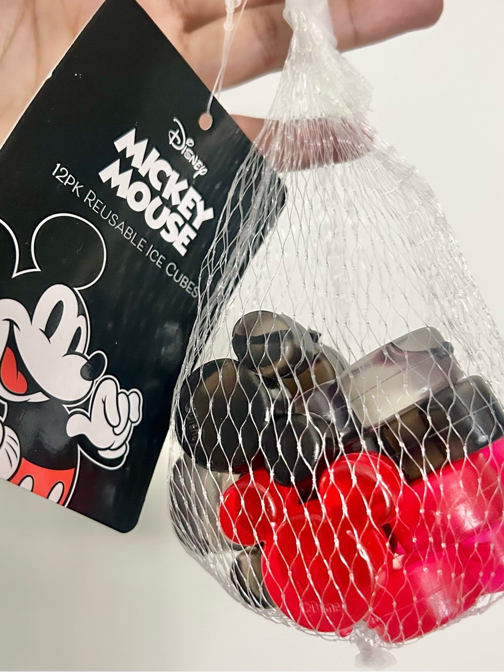 Disney Mickey Mouse Reusable Ice Cubes - Black & Red